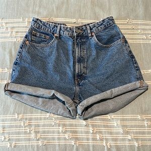 Zara Mom Fit Denim Shorts